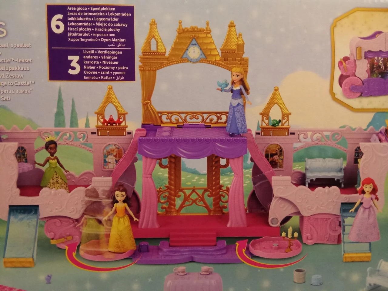 New boxed set Disney 2 in 1 castle + princess carriage – photo 6
